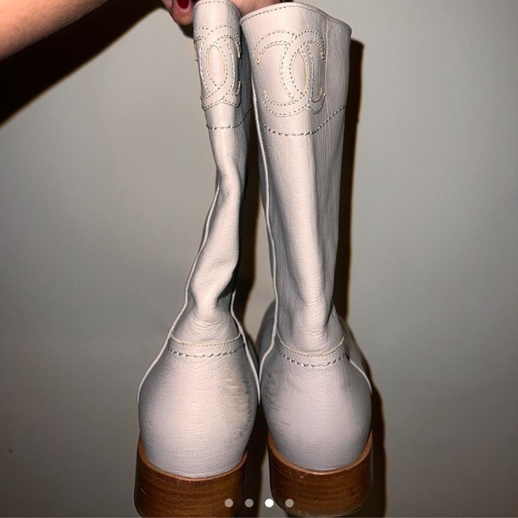 Chanel Grey low rise boots. Super comfy and cute - Picture 4 of 5